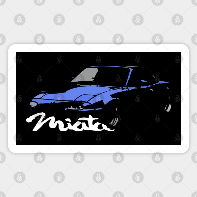 Miata MX5 I NA Blue Cutout Sticker by CharlieCreator